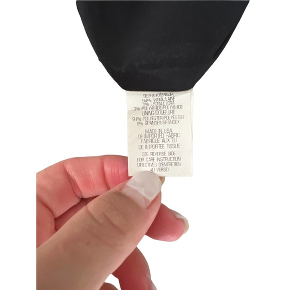 Theory Womens Sheath Dress Short Sleeve Black Size 6 - Picture 6 of 8